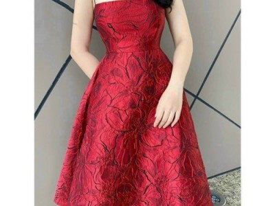 Đầm Nữ Đầm Dự Tiệc Gấm 2 Dây Siêu XinhHình2