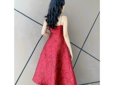 Đầm Nữ Đầm Dự Tiệc Gấm 2 Dây Siêu XinhHình3